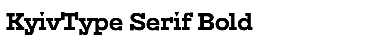 KyivType Serif Bold
